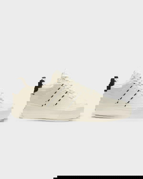 BOSS Orange Aiden Tenn Mens Faux-Leather Trainers with Plain and Grained Textures  - Natural 101