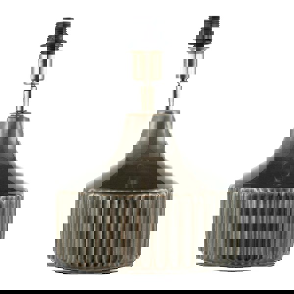 Deep Forest Green Ceramic Gloss Lamp Base with Brass Lamp Holder Image 1