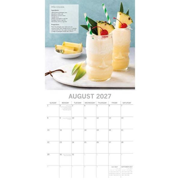 Cocktails Calendar 2027, Wall Calendars, Month To View, Lifestyle, Gift