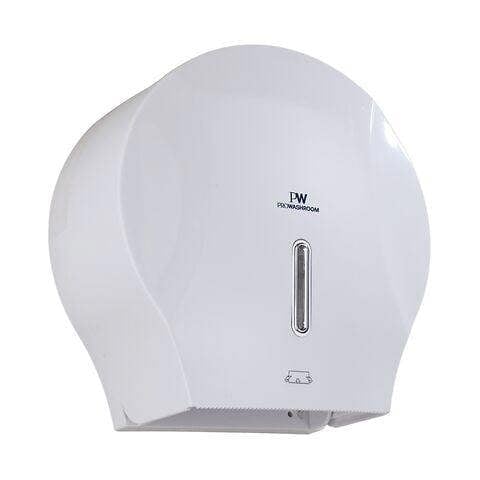 ProWashroom Pro Washroom Toilet Roll Dispenser Wall-Mounted, Lockable, ABS White Silk Finish