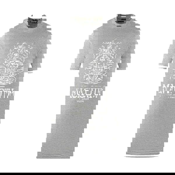 Aquascutum Mens London Aldis Bold Logo T-Shirt - Grey