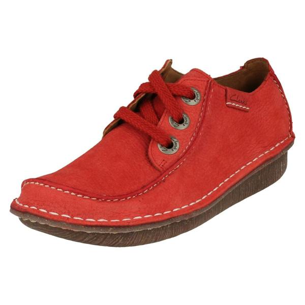 Clarks Ladies Clarks Comfortable Lace Up Flats Funny Dream