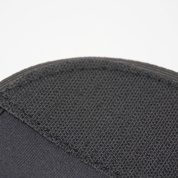 Close up of hook and loop attachment on back support belt