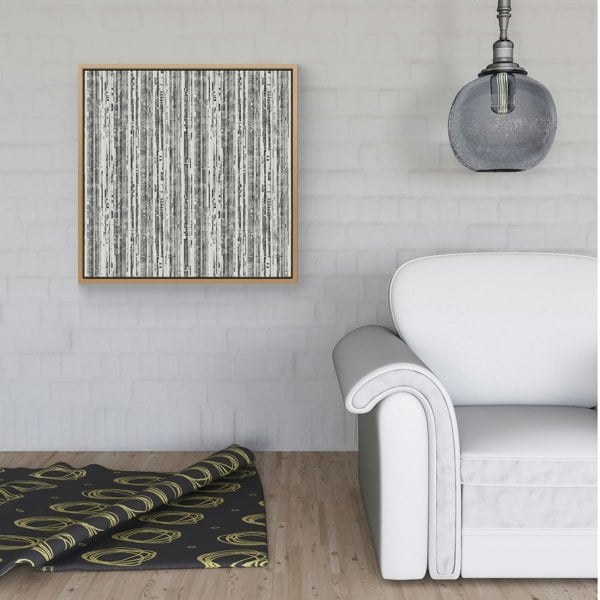 Warren Reed Washed Out Canvas Pattern Framed Canvas