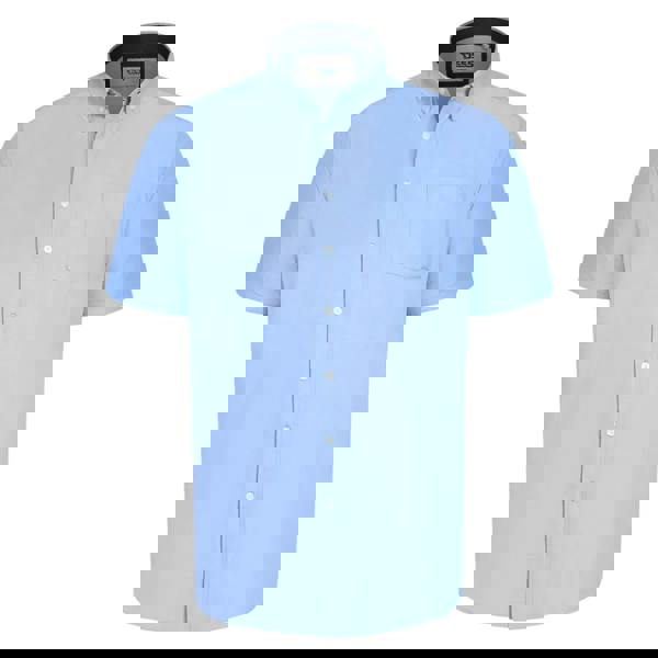 Duke Mens James D555 Oxford Kingsize Tall Shirt - Sky Blue - 