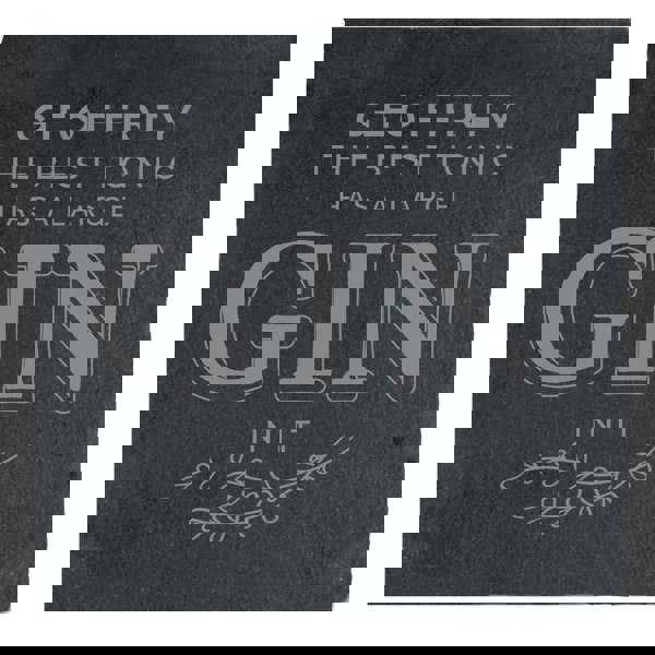 Personalised Memento Company Personalised Gin & Tonic Single Slate Coaster