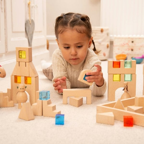 tickit Wooden Building Gem Blocks