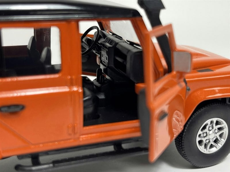 Tayumo Land Rover Defender 110 Tangiers Orange LHD 1:36 Scale LHD Tayumo 36100010