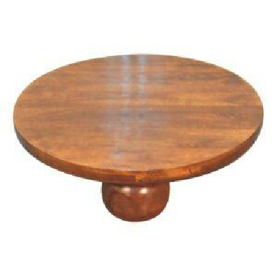 Wyld Haus Reims Chestnut Mango Wood Ball Feet Round Coffee Table