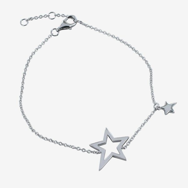 Duet Star Sterling Silver Adjustable Bracelet - Reeves & Reeves