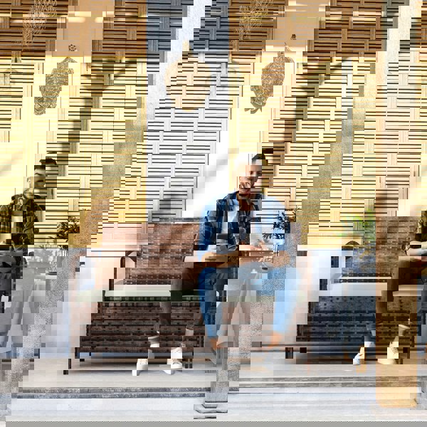 Rattan Storage Bench