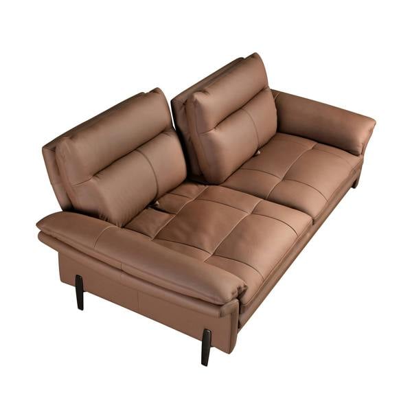 Angel Cerdá Brown leather sofa 6241/6242