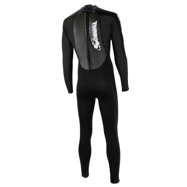 TWF Mens Turbo - Back Zip 2.5mm Fullsuit Wetsuit - Black/Black