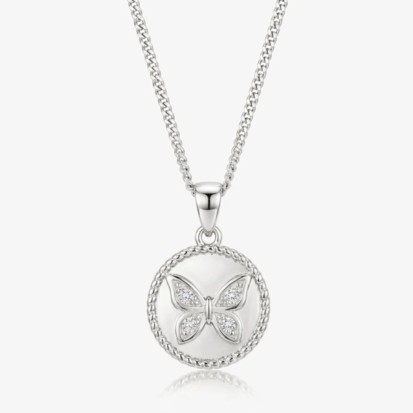 MUCHV Butterfly Coin Necklace