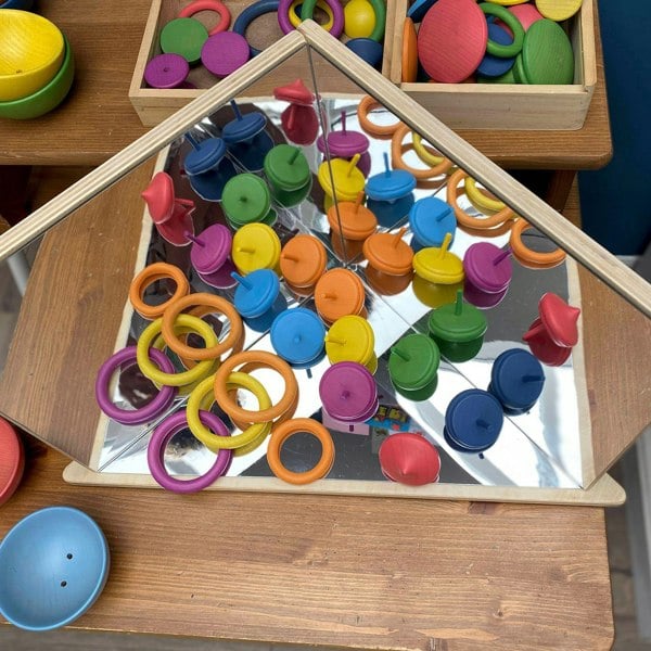 tickit Wooden 4-Way Mirror