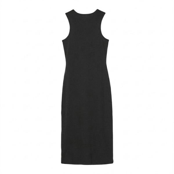 Calvin Klein Womens/Ladies Cotton Midi Bodycon Dress - Black - 