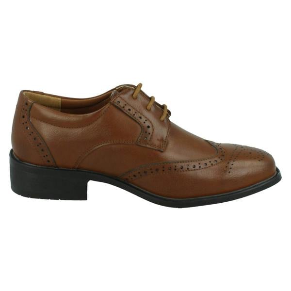 Spot On Boys Spot On Low Heel Lace Up Brogue School Shoes N1156