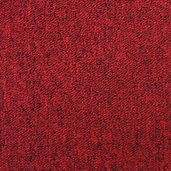 40 x Carpet Tiles 10m2 - Scarlet Red & Sand