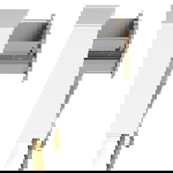 Furniture To Go Oslo Bedside 1 Drawer in White and Oak