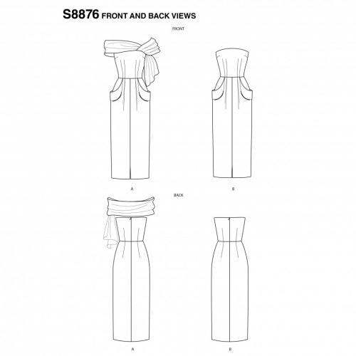 Simplicity Sewing Pattern 8876, Dresses, Vintage Style for Women, AA (10-12-14-16-18) - Intermediate