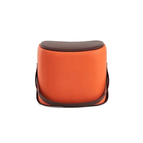 G120 Mini Saddle Footstool-Weilai-Orange-Weilai Concept