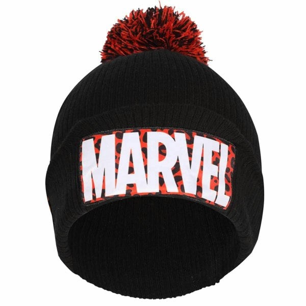 Marvel Unisex Adult Leopard Beanie - Black