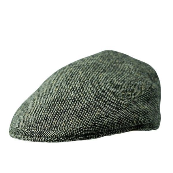 Gamble & Gunn Dolton Molloy & Sons Irish Donegal Tweed British Made Pepper Grey Flat Cap