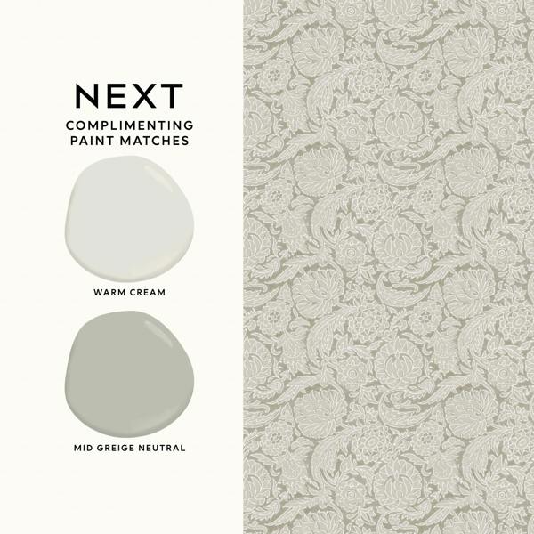 Next Natural Floral Woodblock Wallpaper