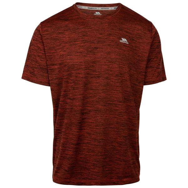 Trespass Mens Kearsley Active Top - Burnt Orange Marl - 