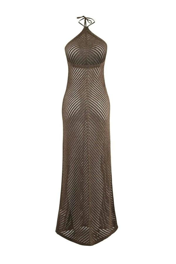 WOVCOR Knit Maxi Beach Dress