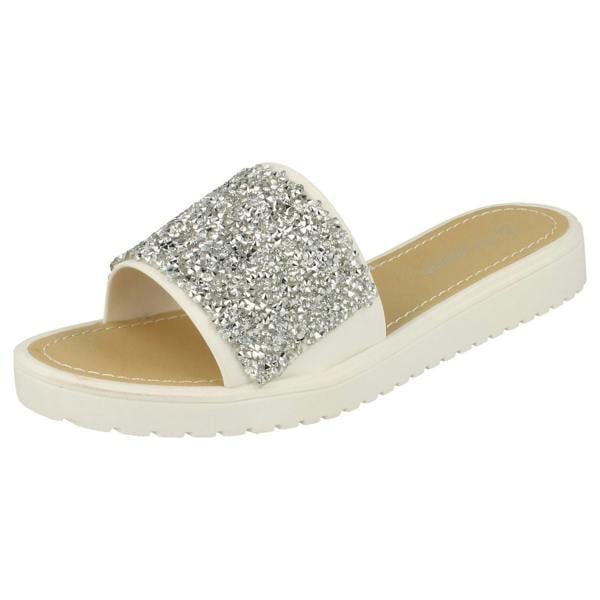 Savannah Ladies Savannah Open Toe Glitter Front Sandals