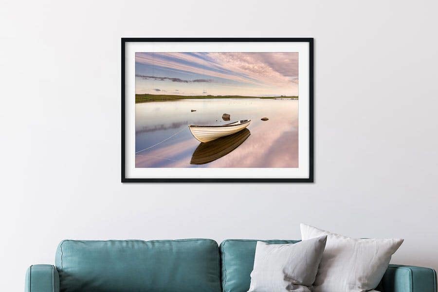 fishing boat wall art print