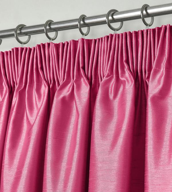 Intimates Elegant Faux Silk Curtains - Fully Lined Window Drapes with Header Tape Top, Luxury Design with Tiebacks - 168cm x 229cm