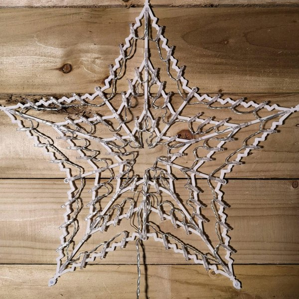 Samuel Alexander 50cm Multi Colour LED Window Star Light Up Indoor/Outdoor Christmas Decorations