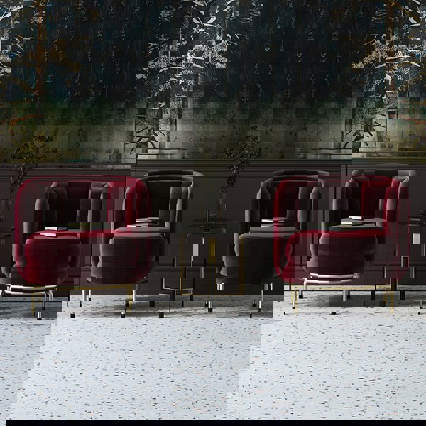 Weilai Concept Carver Accent Lounge Chair, Purple