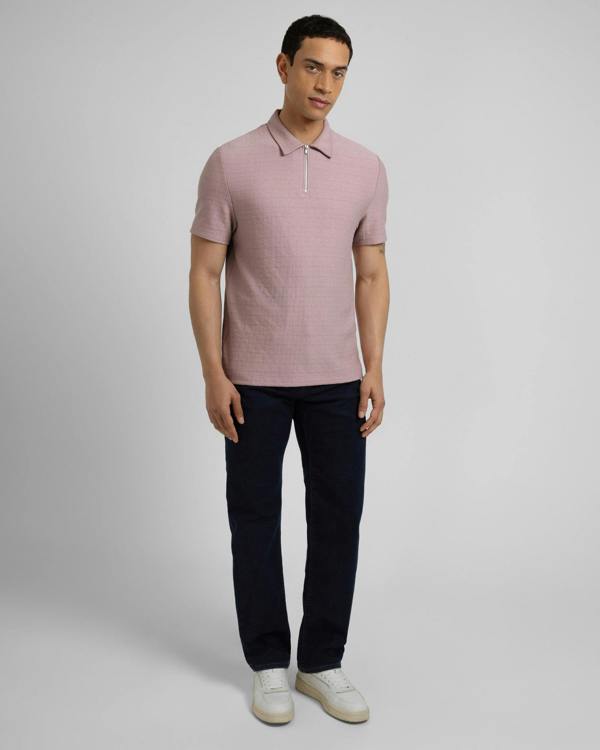 Steel & Jelly Crofton - Tile Jacquard Textured Polo Shirt