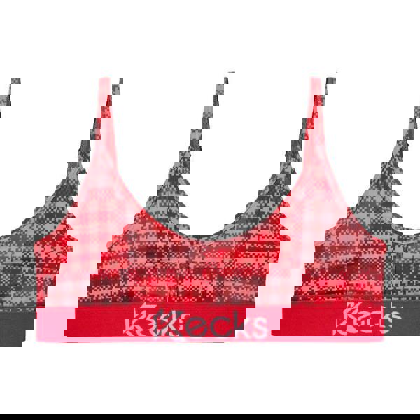 Kecks Cherry Plaid Lounge Bralette