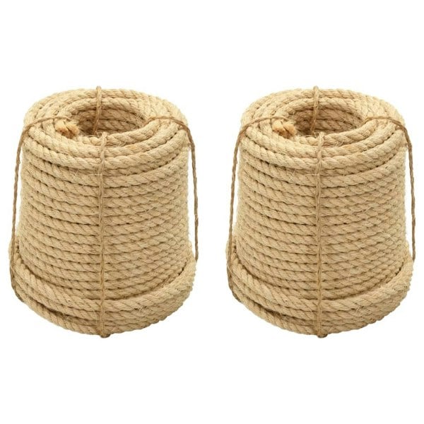 Berkfield Sisal Ropes 2 pcs 12 mm 250 m