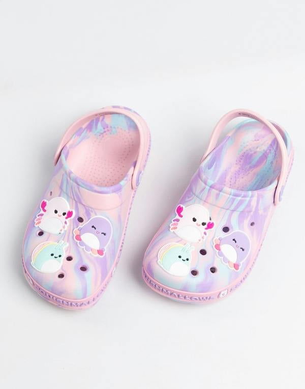 Vanilla Underground Squishmallows Girls Pink Multi Character Clogs