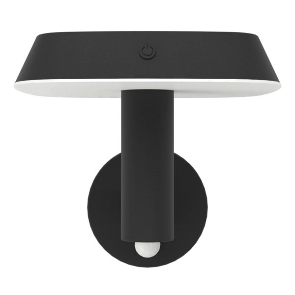 EGLO Dreoli Outdoor Solar Wall Light (With Motion Sensor) Black