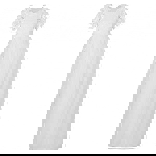 Bohemian Flutter Dress - Ice White