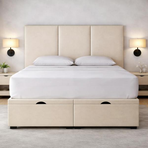 Great British Beds Three Panel Divan Ottoman Bed