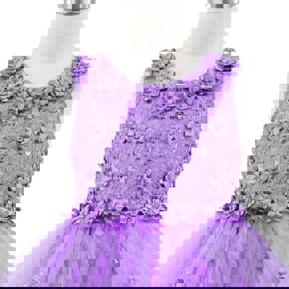 Daisy Dress in Lavender - bodice detail