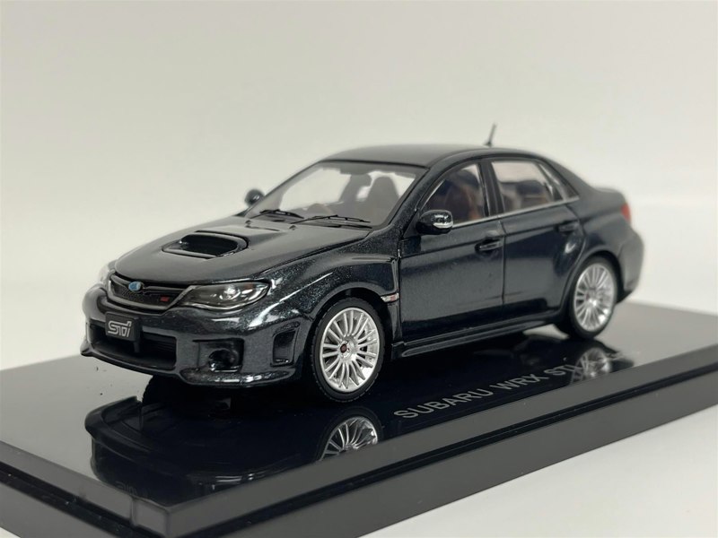 Ebbro Subaru WRX STI A Line Metallic Grey 1:43 Scale 44398