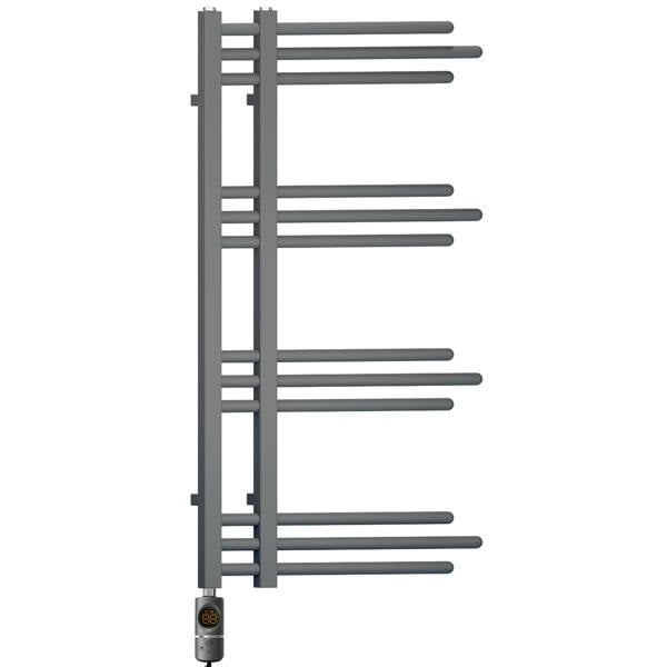 MYHOMEWARE Anthracite Grey 500 x 900mm Electric Bathroom Designer Towel Rail Radiator Heater - Thermostatic AF Pre-Filled Model Sydney