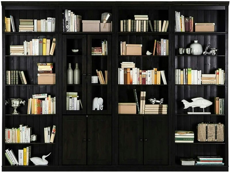 Dorel Home Anita Wall Unit 5 honey lacquer