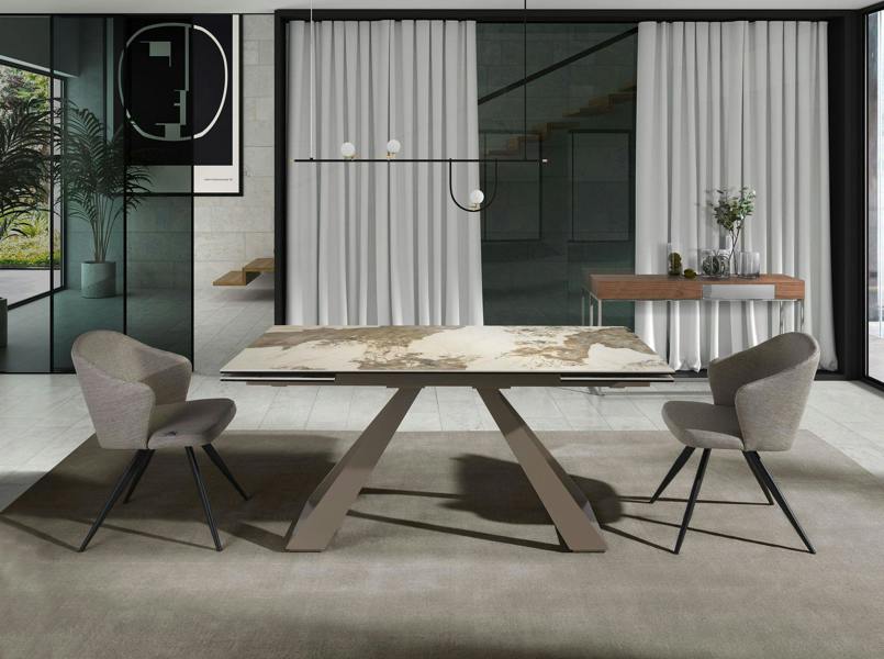 Angel Cerdá Grey Fabric Chair 4057