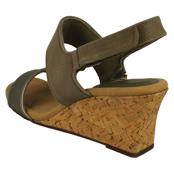 Clarks Ladies Clarks Wedge Heeled Strappy Sandals Kyarra Faye