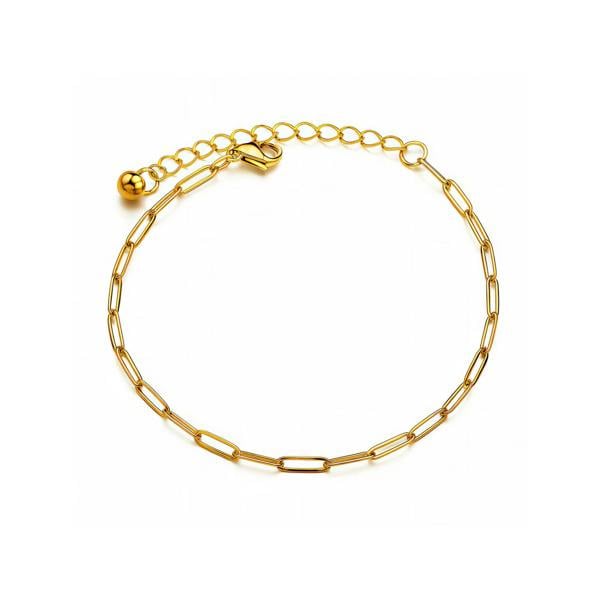 Esme Bracelet - 18K Gold PVD-Plated Paperclip Chain Bracelet