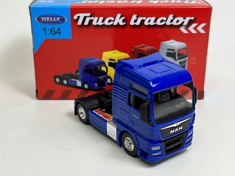 Welly Man TGX XXL Blue 1:64 Scale Welly Truck Tractor 68010S